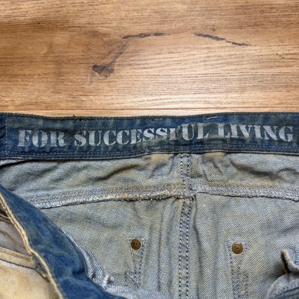 Diesel Light Blue Distressed Bootcut Jeans - Picture 9 of 16
